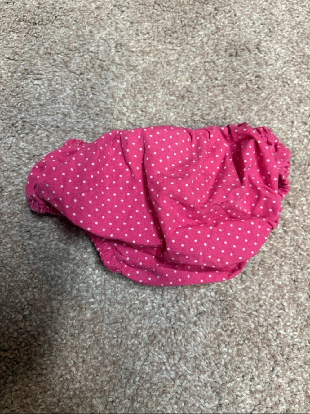 Gymboree (0-3 Months) Pink Polka Dot Dressy Diaper Cover